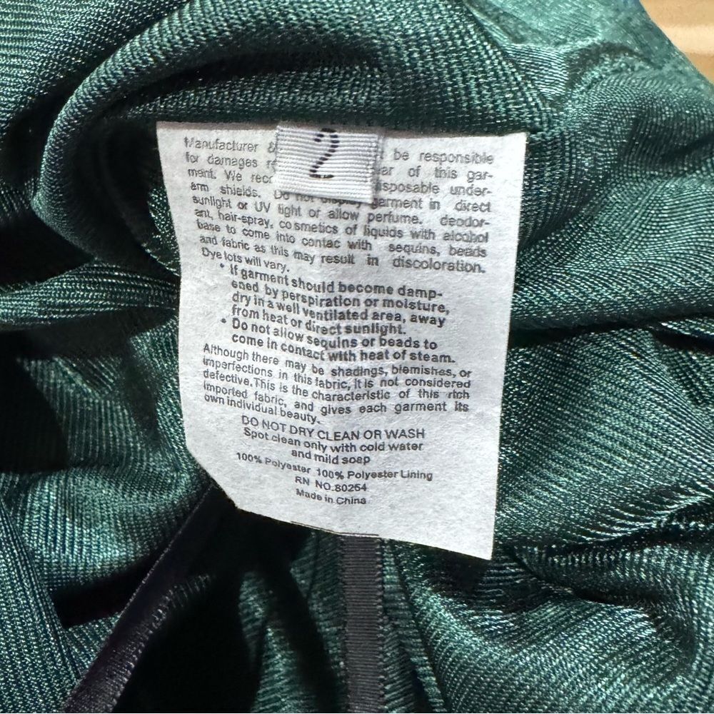 Alyce Paris Teal Mini Dress Women’s 2 - Picture 4 of 4